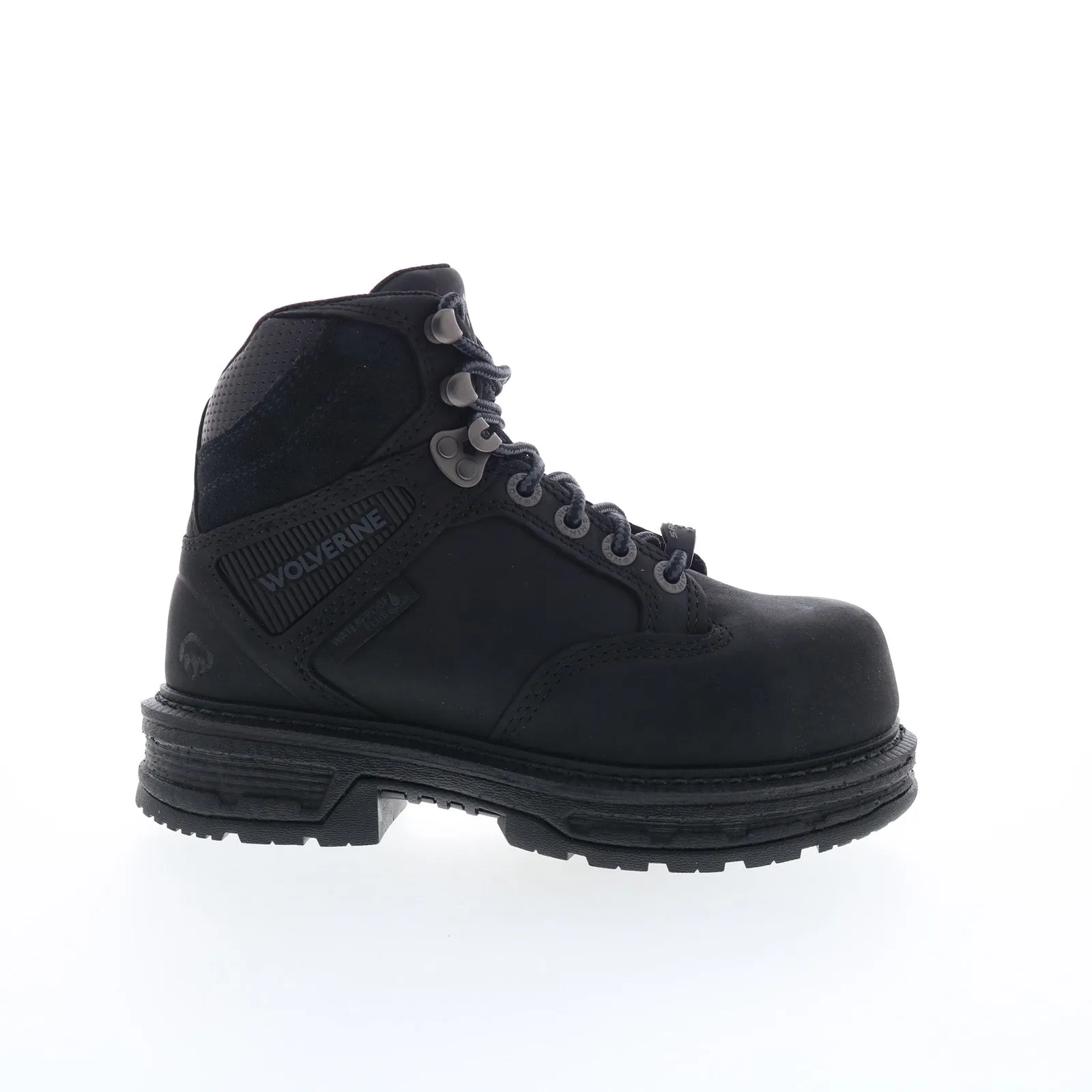 Wolverine Hellcat 6" CarbonMax Toe W211156 Womens Black Nubuck Work Boots