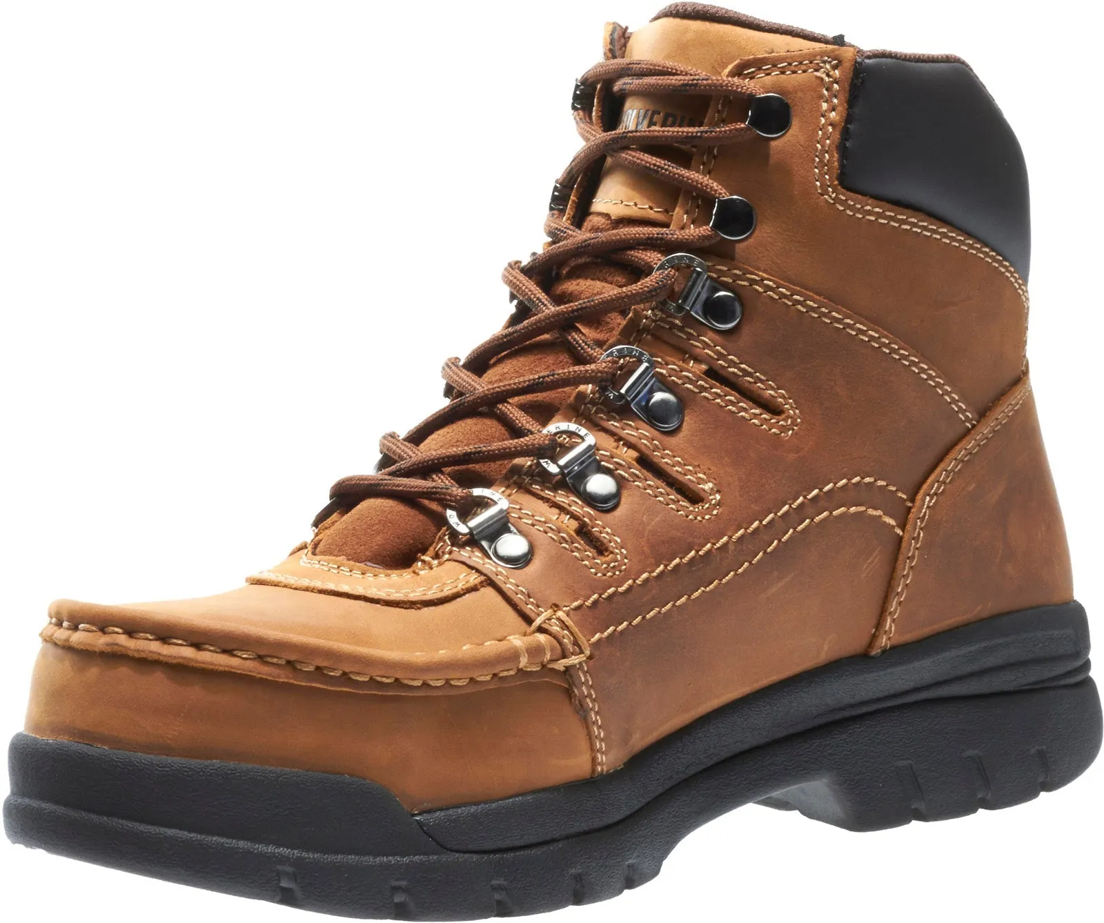 Wolverine Potomac Steel Toe 6" W04349 Mens Brown Wide Leather Work Boots