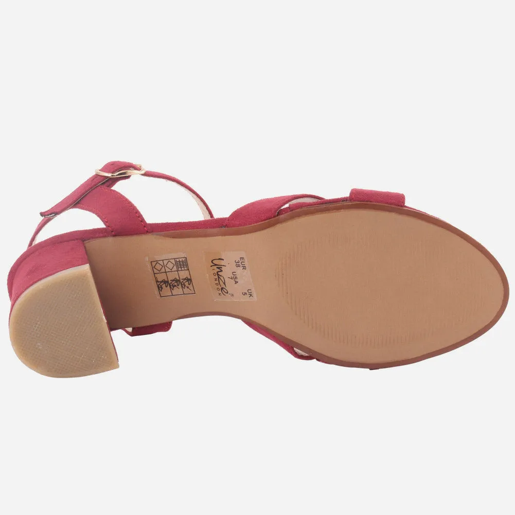 Women "JANNET" Block Heel Sandals