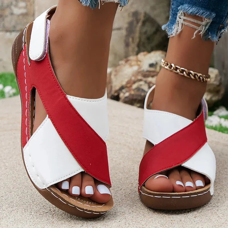 Women Sandals Wedge Heeled Sandals For Summer Shoes Women Heels Lightweight Wedges Shoes Women's Summer Footwear