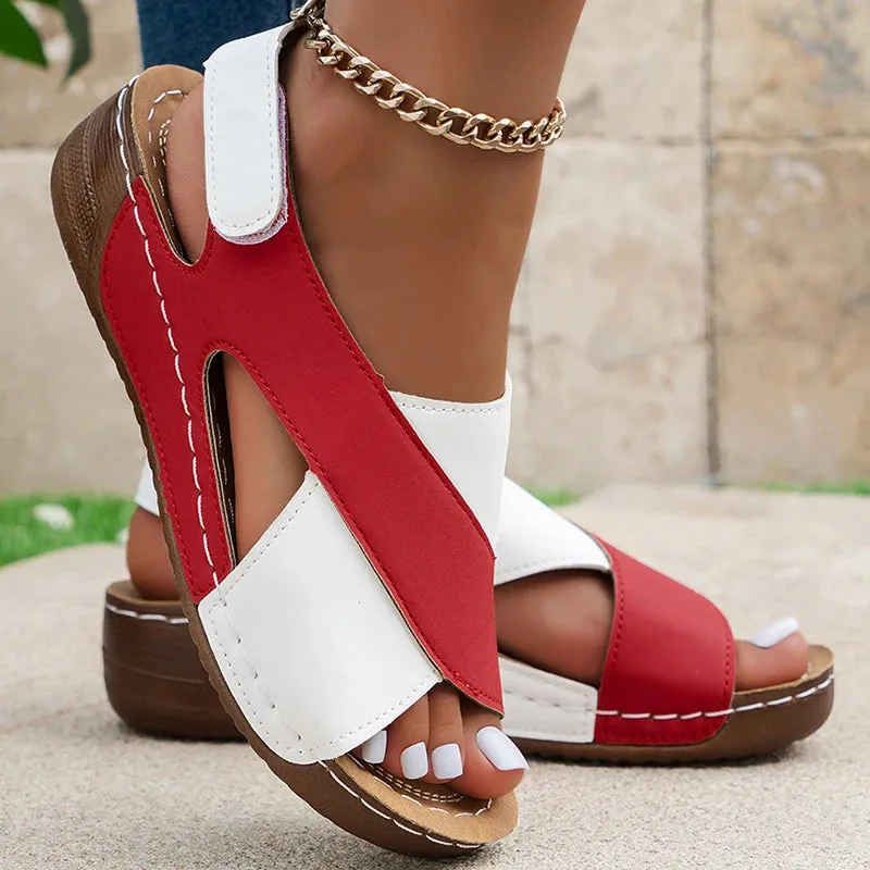 Women Sandals Wedge Heeled Sandals For Summer Shoes Women Heels Lightweight Wedges Shoes Women's Summer Footwear
