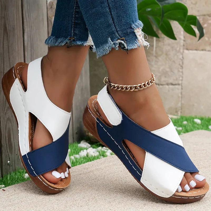 Women Sandals Wedge Heeled Sandals For Summer Shoes Women Heels Lightweight Wedges Shoes Women's Summer Footwear
