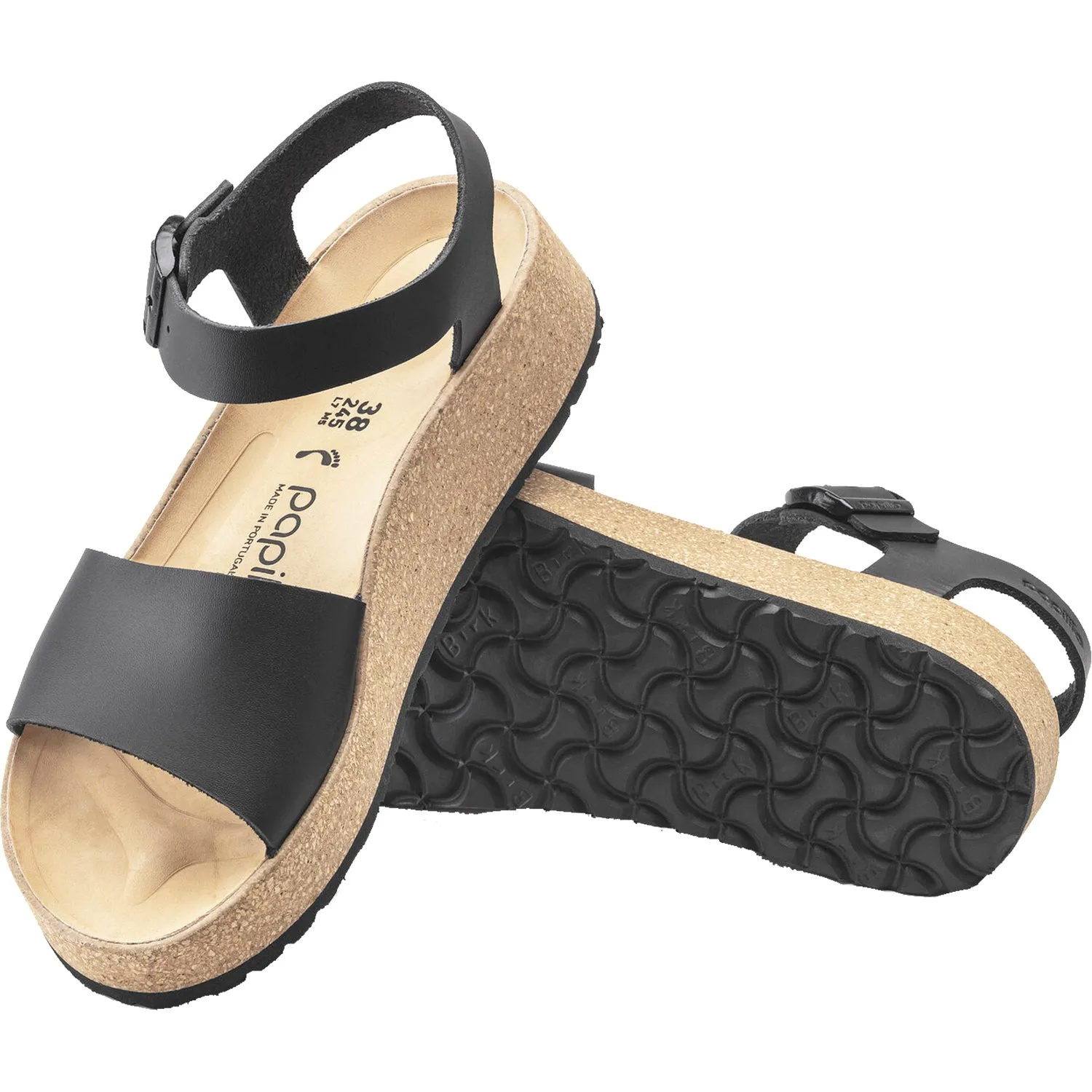 Women's Birkenstock Papillio Glenda Black Leather