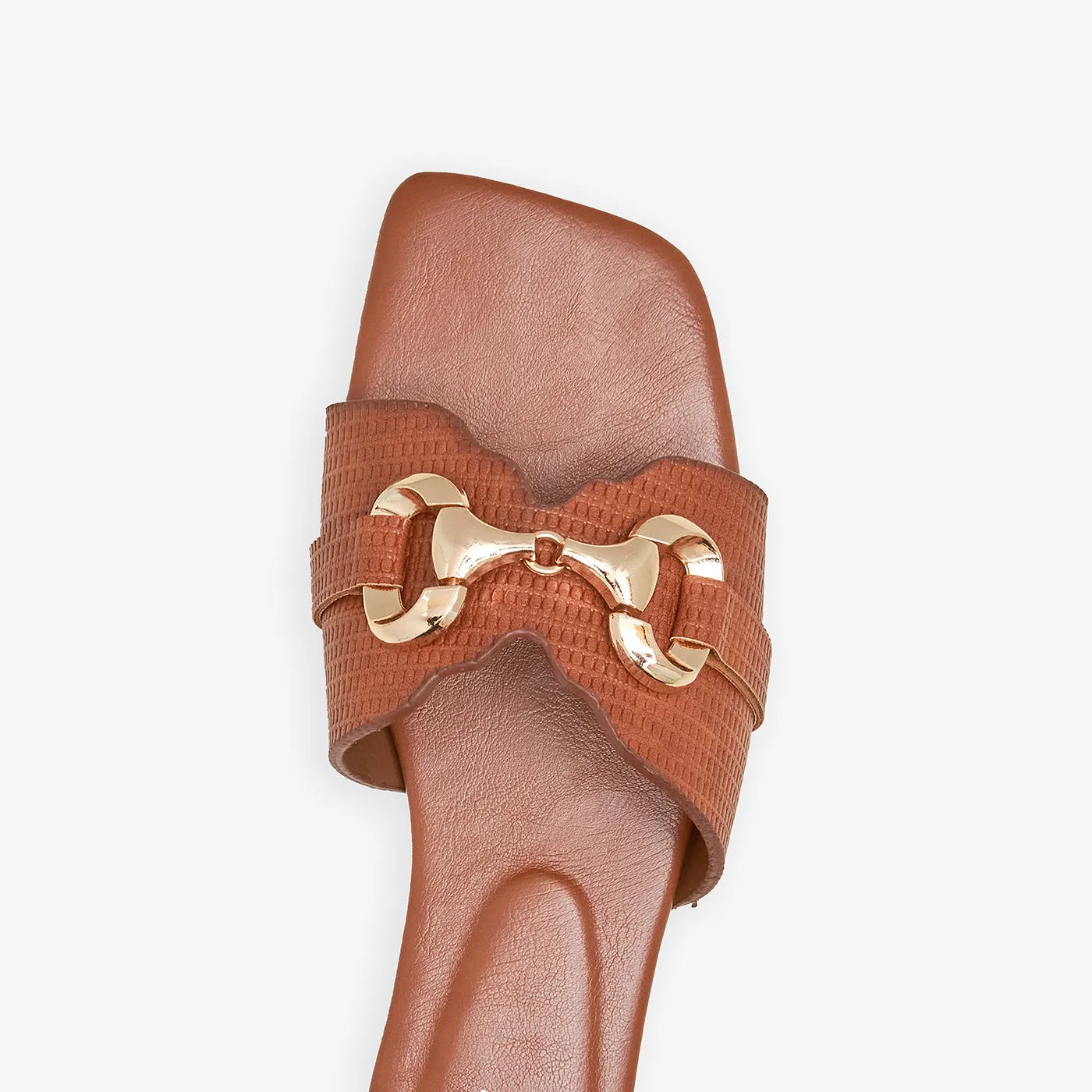 Women's Brooch Embellished Flats