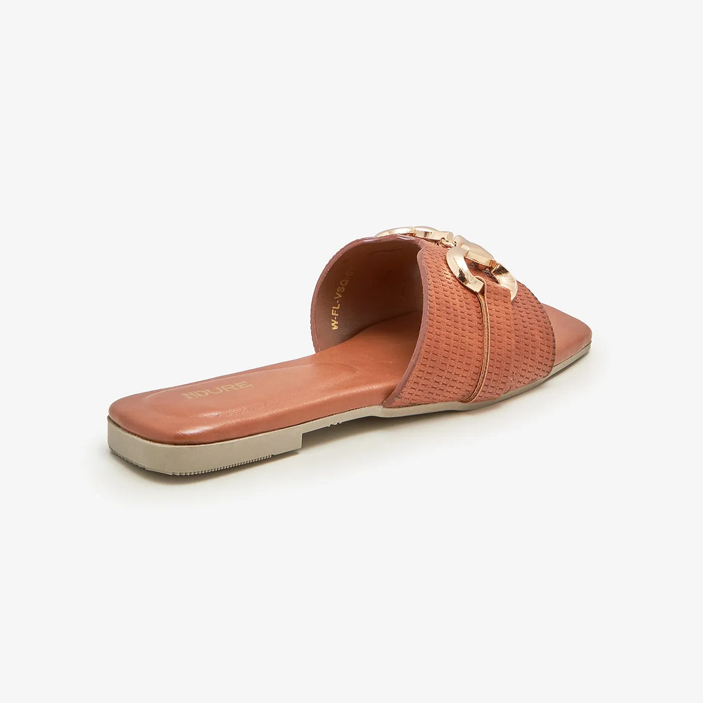 Women's Brooch Embellished Flats