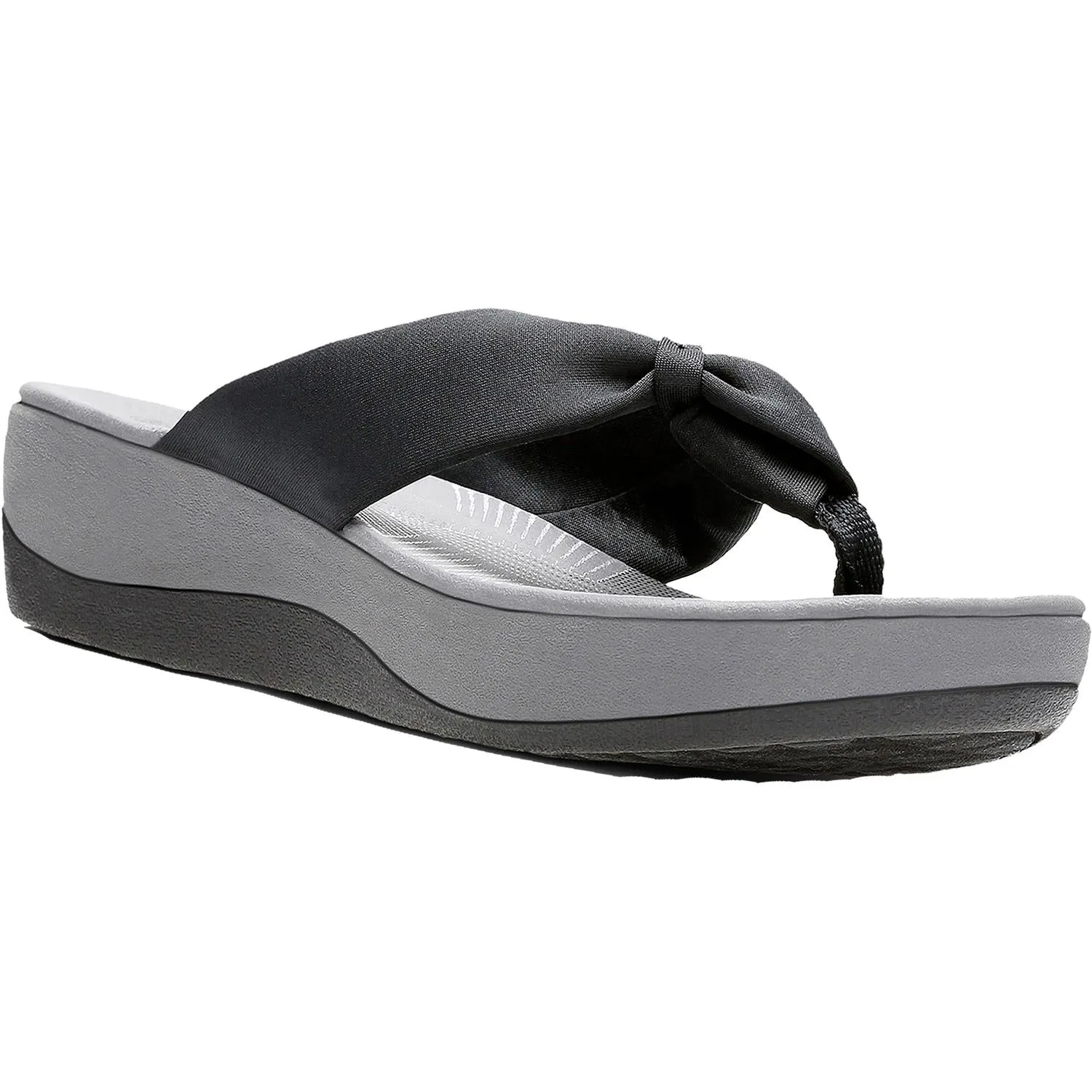 Women's Clarks Cloudsteppers Arla Glison H Black Fabric