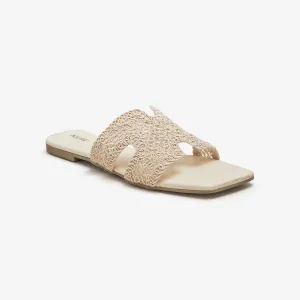 Women’s Lace Cut Slides