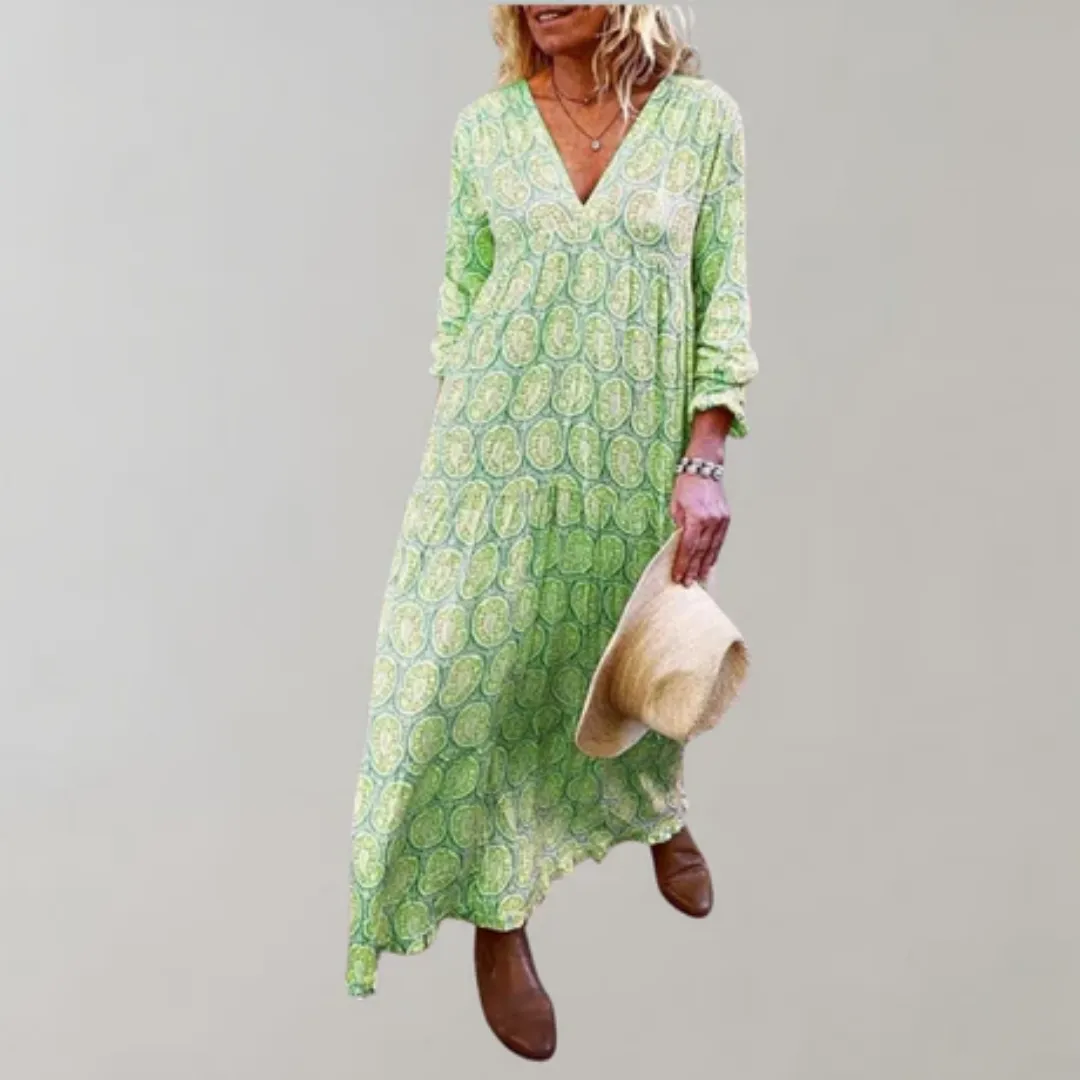Women's Long Sleeve Summer Dress | Maxi