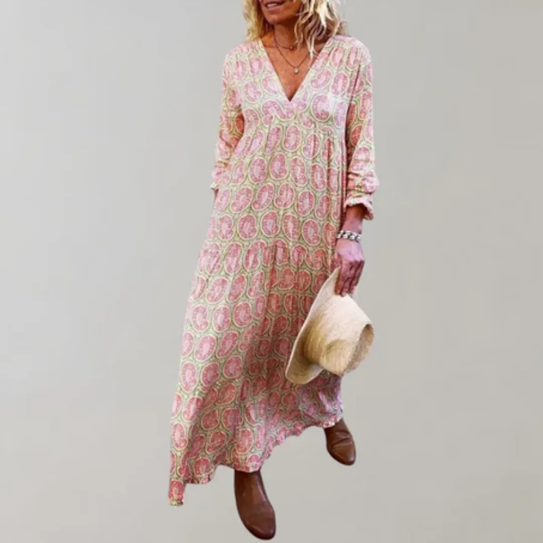 Women's Long Sleeve Summer Dress | Maxi