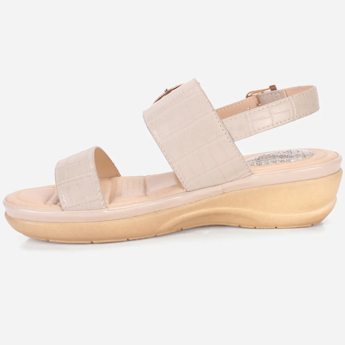 Womens "NIAMA" Open Toe Comfy Everyday Wedge Sandals