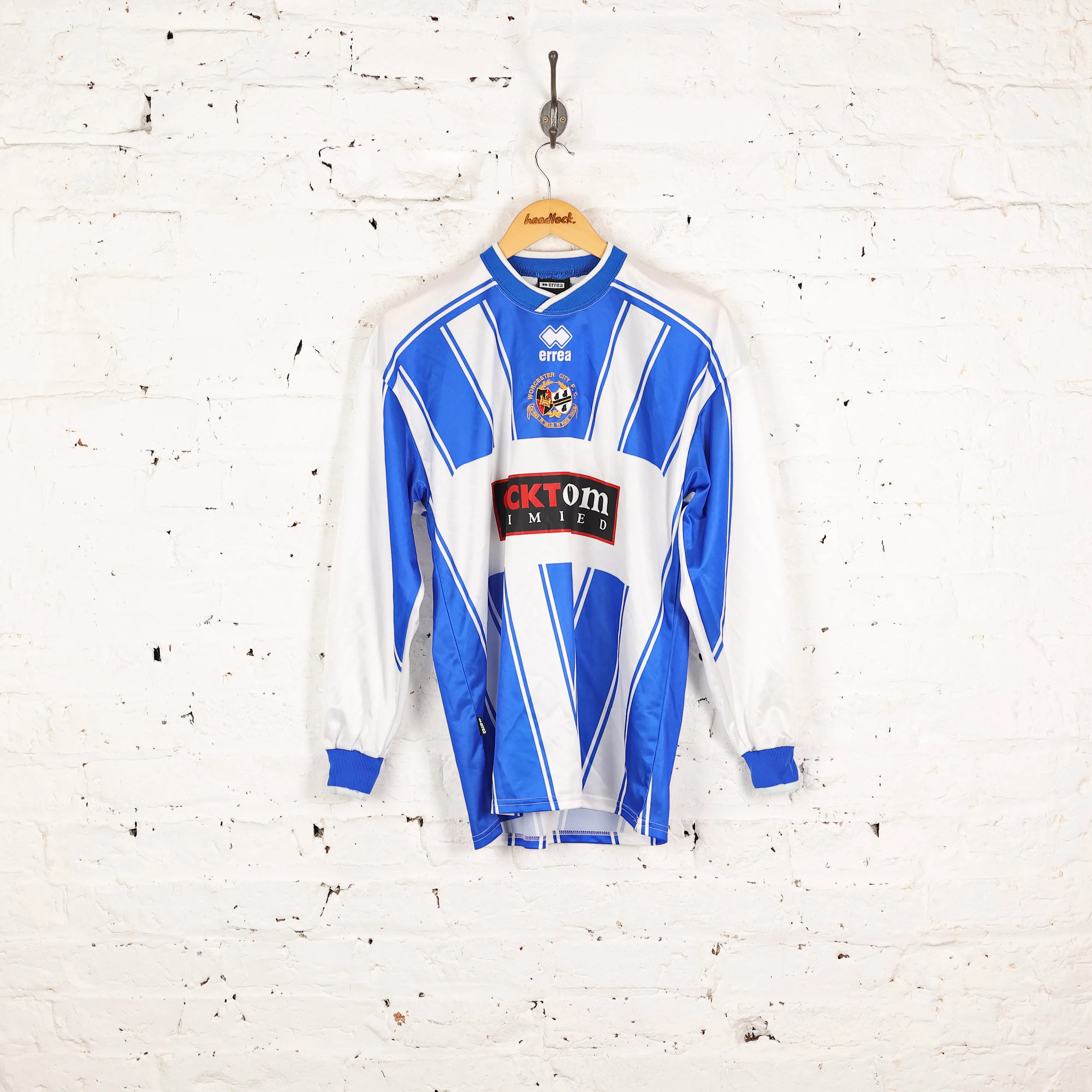 Worcester City Errea Football Shirt - Blue - S