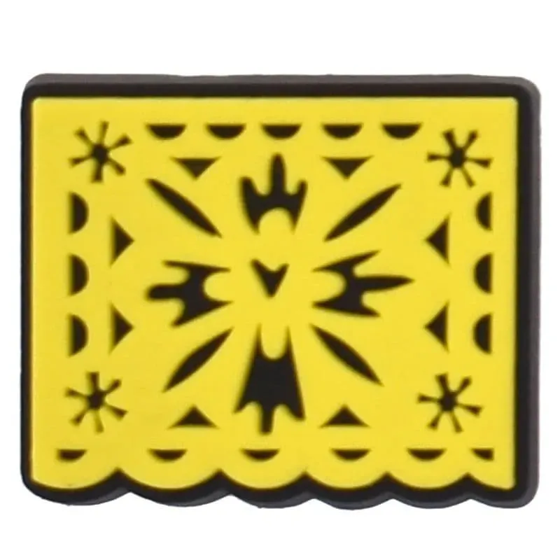 Yellow Plaque Shoe Charm