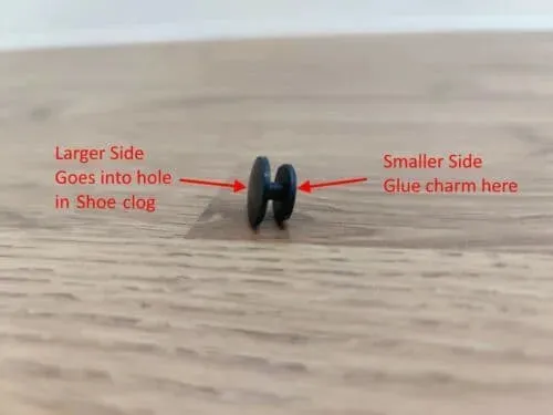 Yellow Plaque Shoe Charm