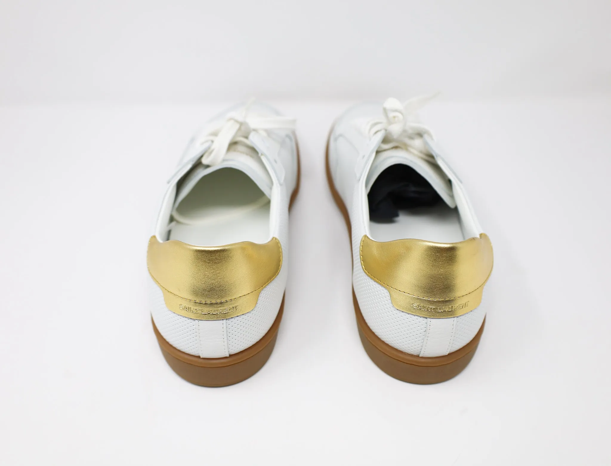Yves Saint Laurent Court Classic Low Top in Perforated Leather